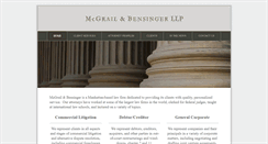 Desktop Screenshot of mcgrailbensinger.com